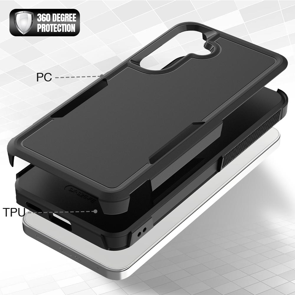 Shockproof Case For Samsung Galaxy S25 FE S25Plus S25+ S25Ultra S25Edge S25FE Funda TPU+PC Dual Layer Protect Cell Phone Cover