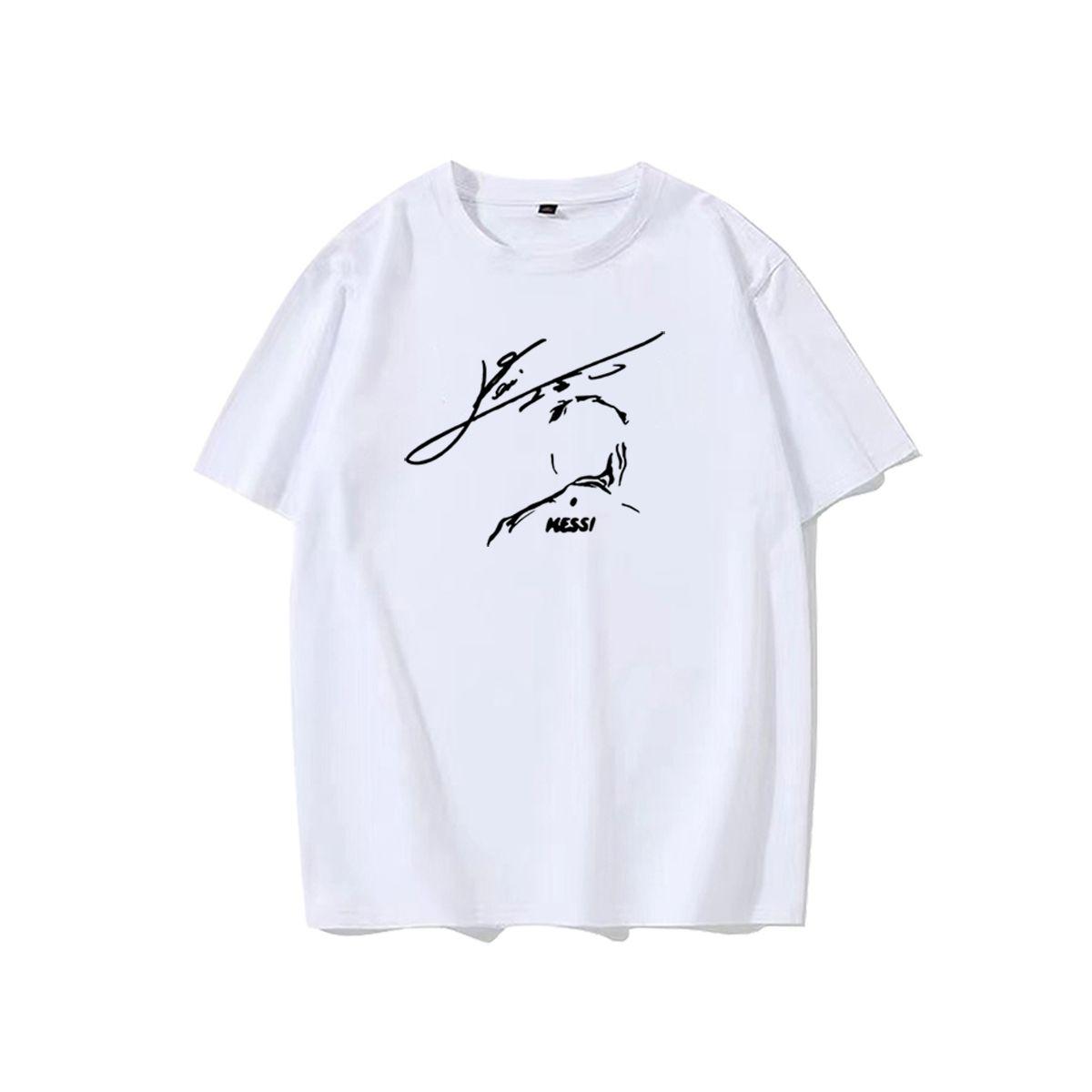 

Футболка с принтом Месси Месси Футбол Периметр Париж Барселона Аргентина Командный спорт С коротким рукавом Топ L