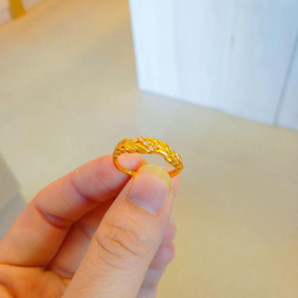Golden Olive Branch Wheat Ear Open Ring - Light Luxury Fashion Gift
