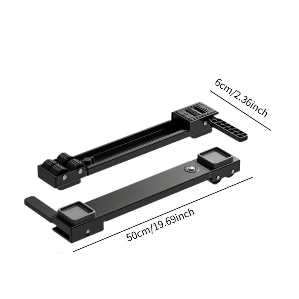2Pcs Washing Machine Base Mover Tool Movable Bracket Universal Easily Move Multifunction Heavy Duty Furniture Mobile Rollers