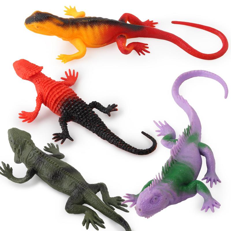 Children'S Simulated Wildlife Model Pressing Bb Called Chameleon Amphibian Reptile Ornament Toy