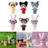 Tiny Doll Plastic Mini Doll with Small Clothes for Girls 4" Little Doll Reborns Baby Gift Bag Decors Accessory