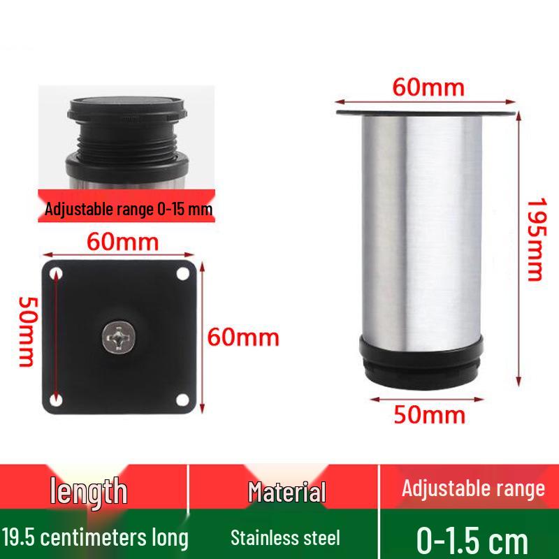 Adjustable Stainless Steel Support Feet for Furniture and Tables