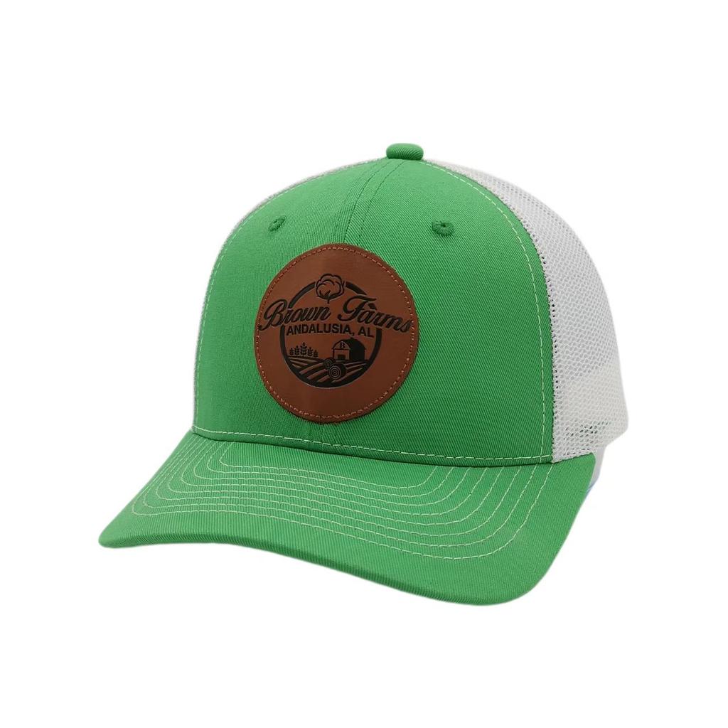 Embroidered Woven Patch Custom Logo Classic 5 Panel Australia Country 2 Side Stripe Trucker Hat Cap