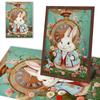 DIY Diamond Painting A Cute Little Chubby Rabbit Cross Stitch Kit Mosaic Art Diamond Painting Full Circle Diamond Home Decoration