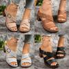 Plus Size Shoes for Women 36-43 Summer Fashion High Heel Platform Peep Toe Slip on Sandals Women Shoes Sandalias De Mujer