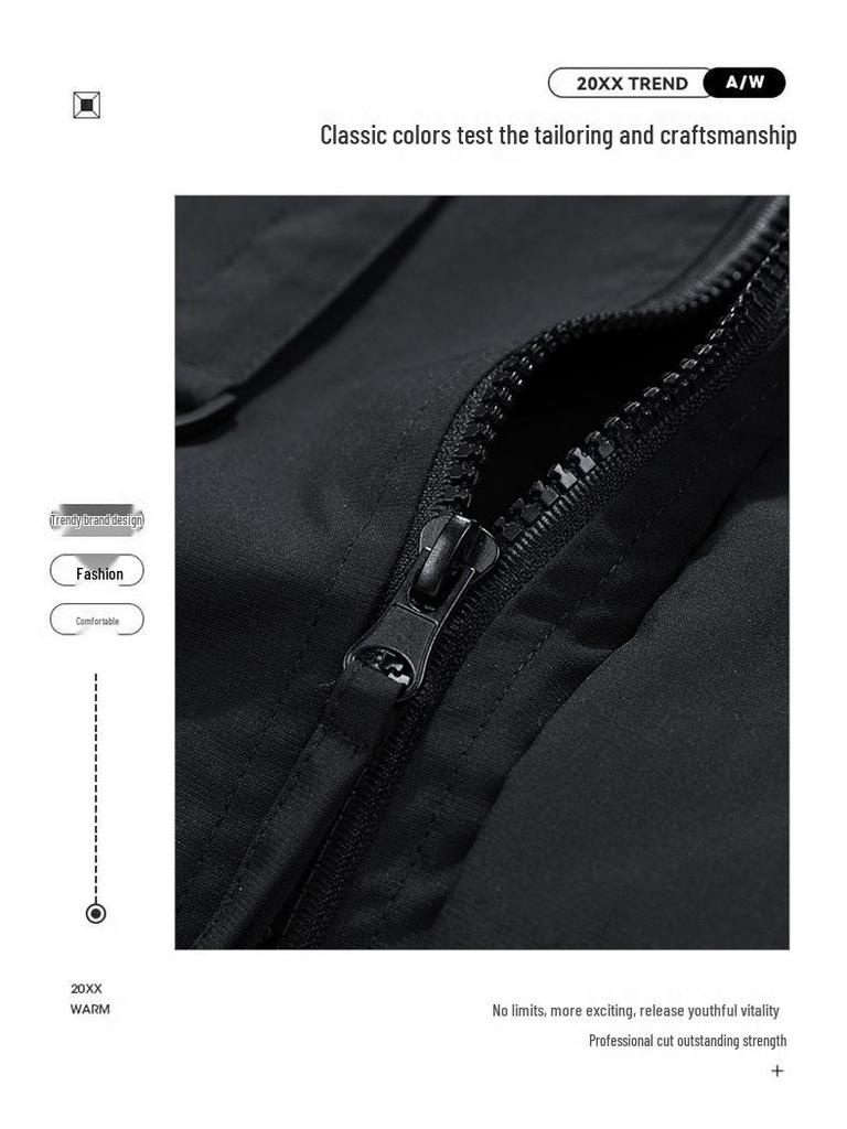 2024 Spring & Autumn Plus Size Men's Trendy Workwear Jacket (M-8XL)