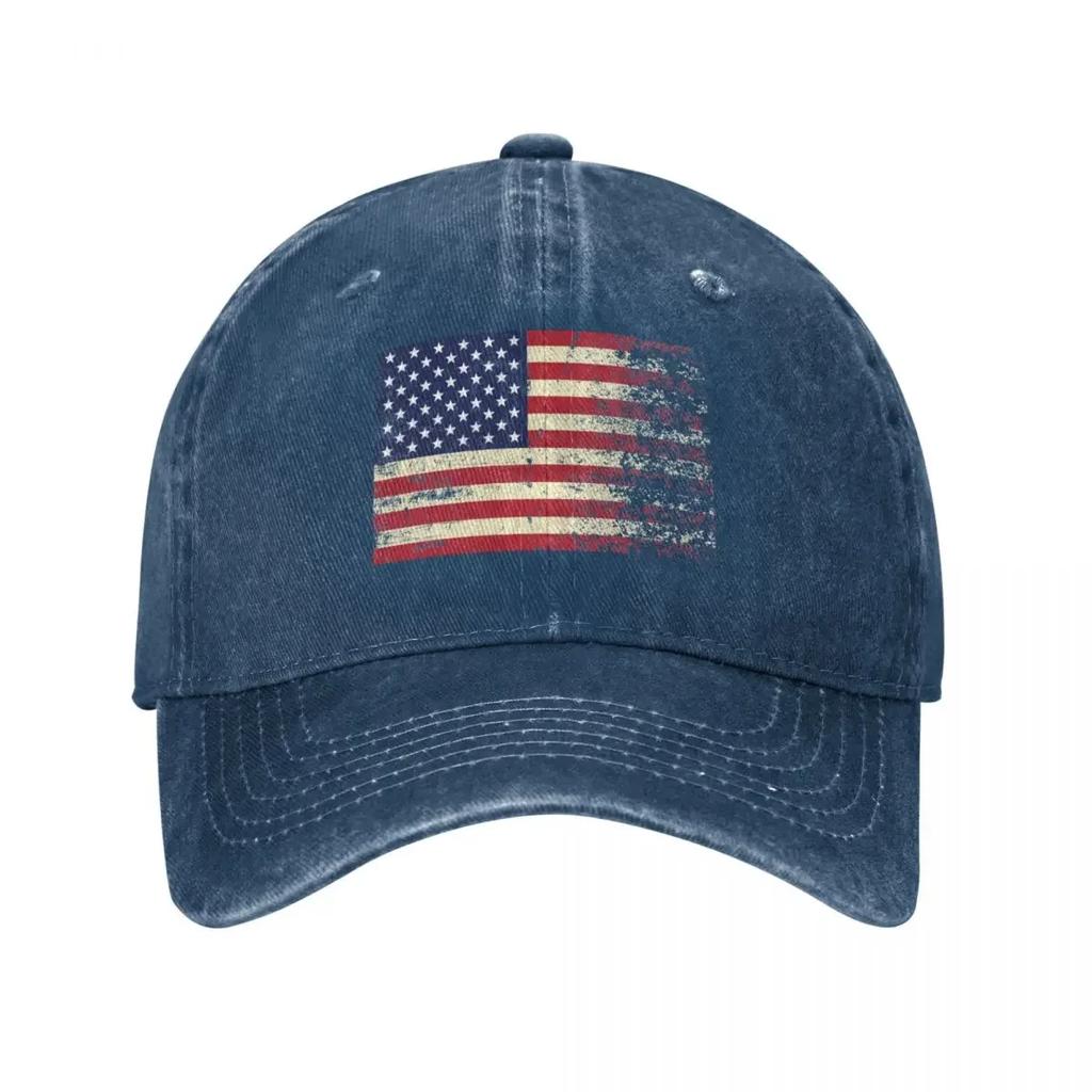 American Flag Vintage Baseball Cap Golf Hat Genuine Luxury Caps Visor Rave Womens  Unisexs
