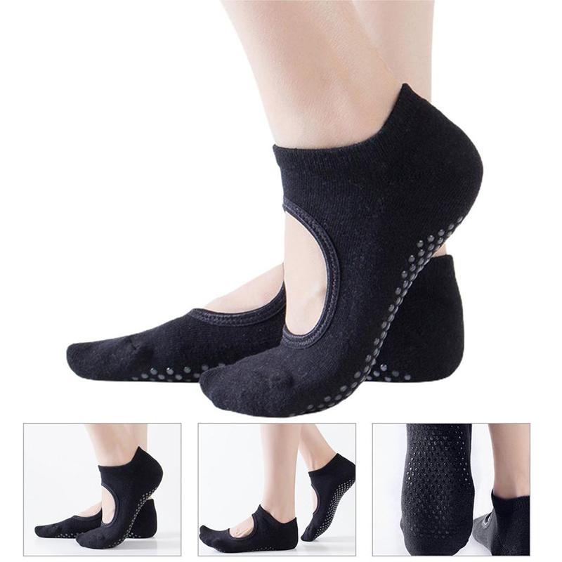 

Бесследные Нескользящие Фитнес Носки для Пилатеса Хлопковые Женские Спортивные Носки для Йоги Балетные Танцевальные Пуанты Носок для Тренировок в Зале