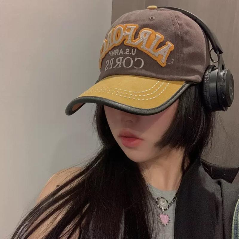 Hot Sale Unisex Cap U.S.ARMY Embroidery Vintage Leather Edging Baseball Cap Men Women Casual Outdoor Dad Hats