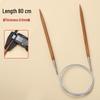 Bamboo & Stainless Steel Circular Knitting Needles - Handmade Tools for Sweater, Yarn, Crochet, and Straight Needles.
