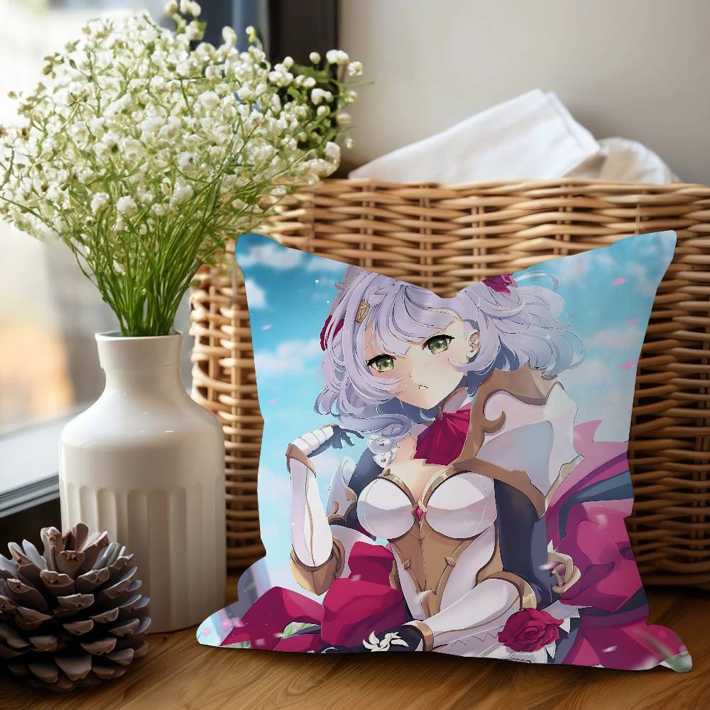 Genshin Impact N-Noelle Cushion Cover Car Throw Pillow Case For Sofa Car Christmas Gift 40x40cm 45x45cm