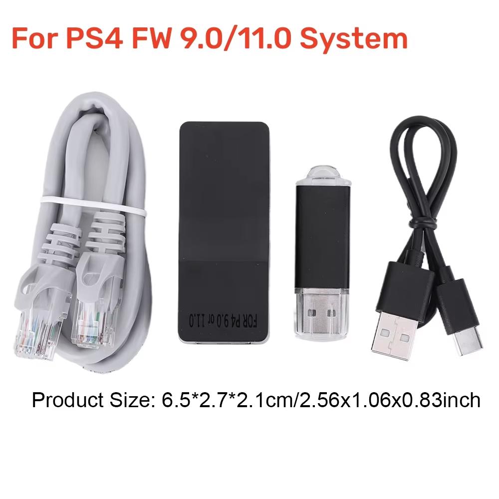 One-Key JB Tool Mod Kit Modification Kit with Ethernet Type-C Cable Game Accessories for PLAYSTATION4/Pro/Slim 9.0-11.0 System