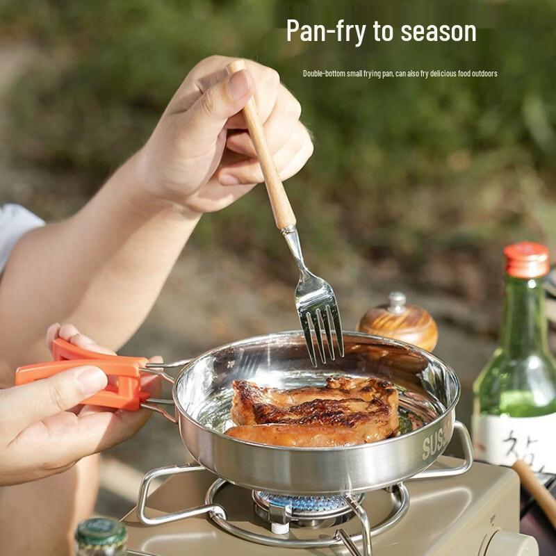 ZISIZ Portable Stainless Steel Outdoor Kettle