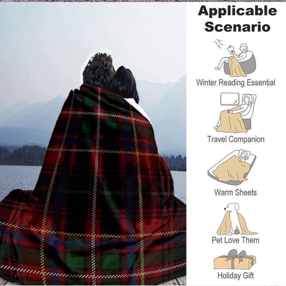 1pc Plaid Pattern Blanket Warm, Cozy, And Soft, Suitable for Sofas, Beds, Cars, And Office Use.Perfect for Camping And Travel, Making It a Great Gift
