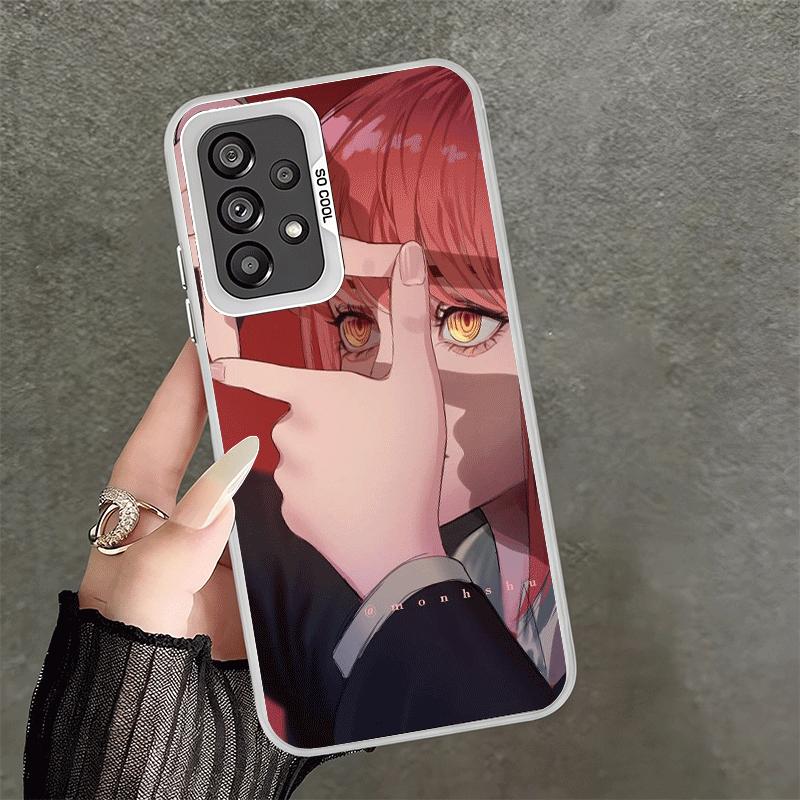 Anime Character Makima CSM Soft Phone Case for Samsung A17 A16 A15 A14 A13 A57 A56 A55 A54 A53 A37 A36 A35 A34 A33 A26 A25 A24 A