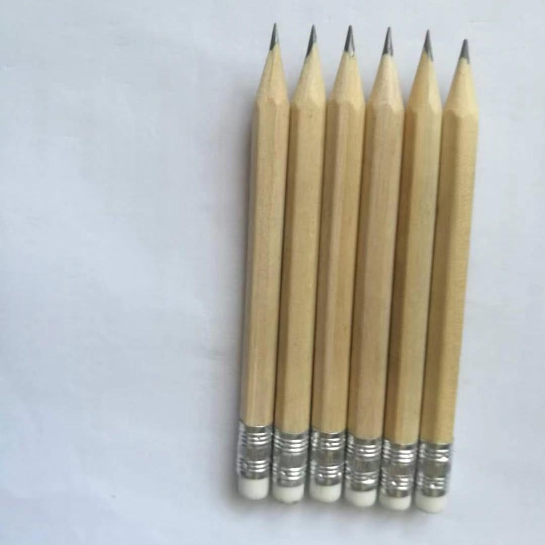 Hexagonal Golf Pencil with Eraser HB