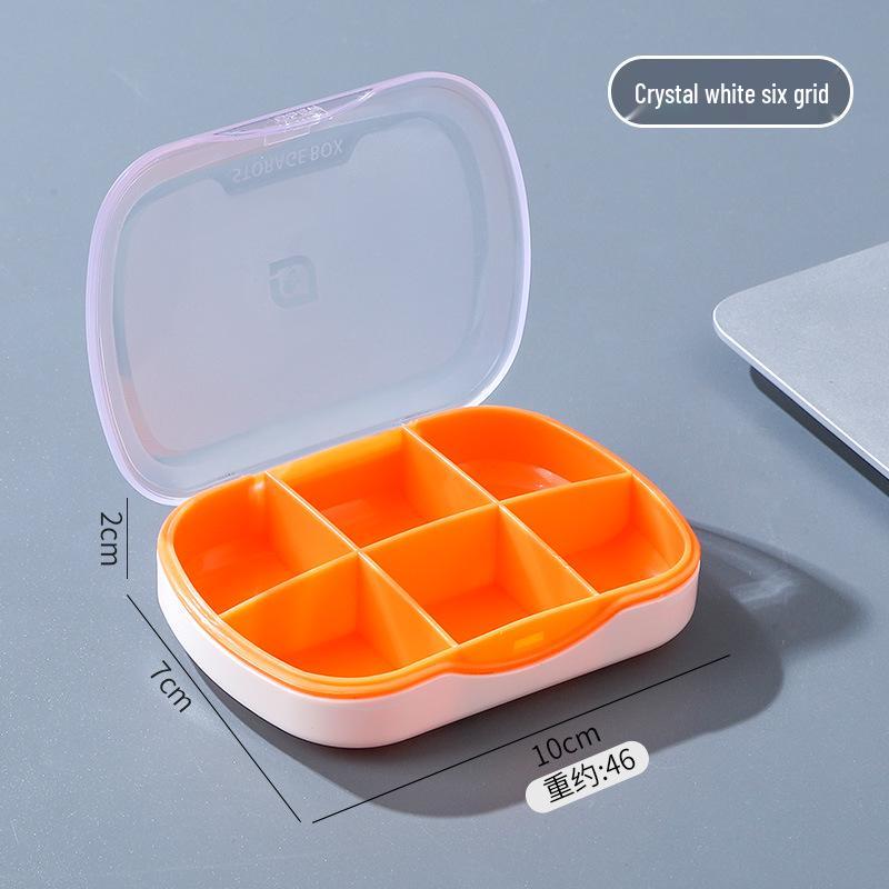 Portable Pill Box: Large Capacity, Sealed, Mini Dispenser with Cutter for Weekly Tablets
