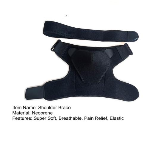 Compression Shoulder Brace Soft High Elastic Adjustable Pain Relief Shoulder Strap Workout Rotator Cuff Support Brace