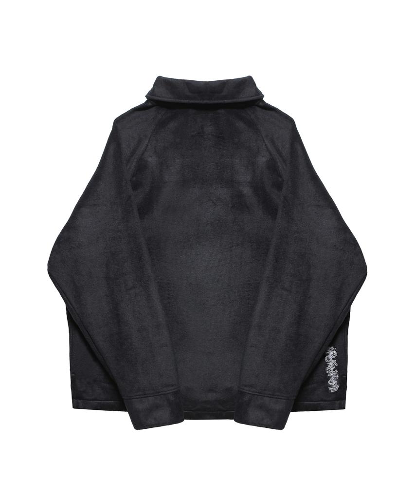 GOSTREET Oversized Fleece Shirt Black