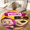 Personalized M-Masha and the Bear Round Chair Office Rug - Perfect for Mat, Office Chair & More - Ideal Gift for Birthdays and Holidays