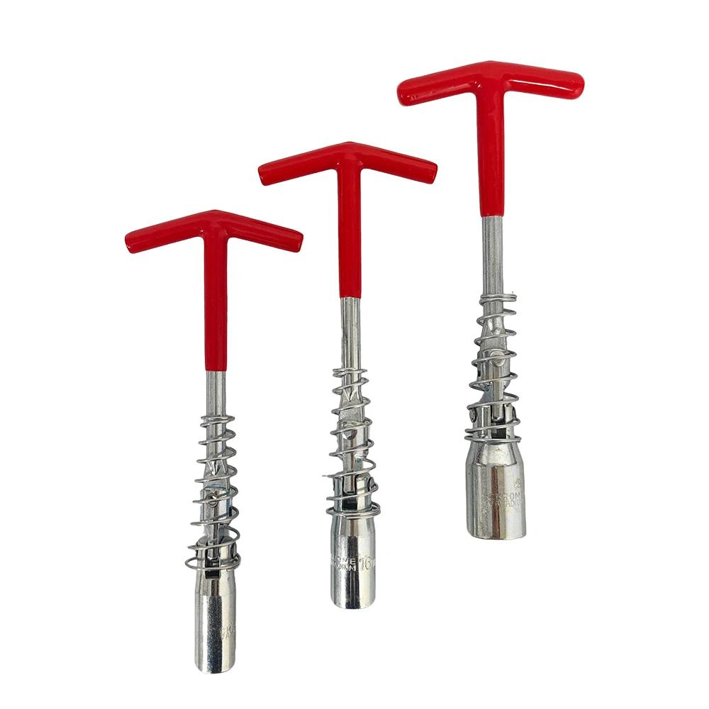T Type Hand Tool Spark Plug Socket Short/Long Handle Flexible Spanner Socket Wrench Supplier