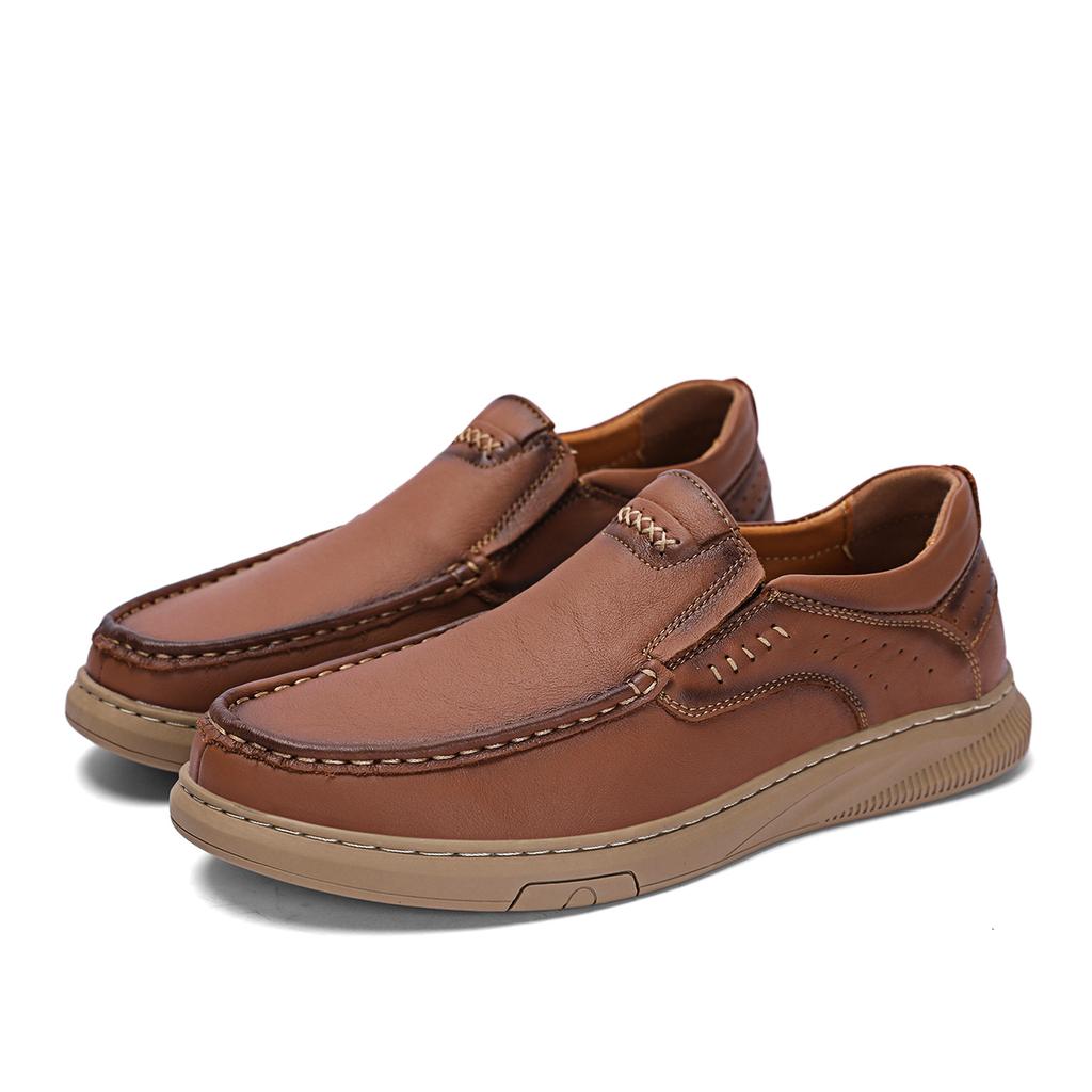 Tide Muži Kožená vycházková obuv pro volný čas Muži Studenti Trekingová obuv s tlustým dnem pro všechna roční období