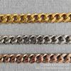 Gold 19mm Sechskant Titanstahl Hundehalsband & Leinen Set