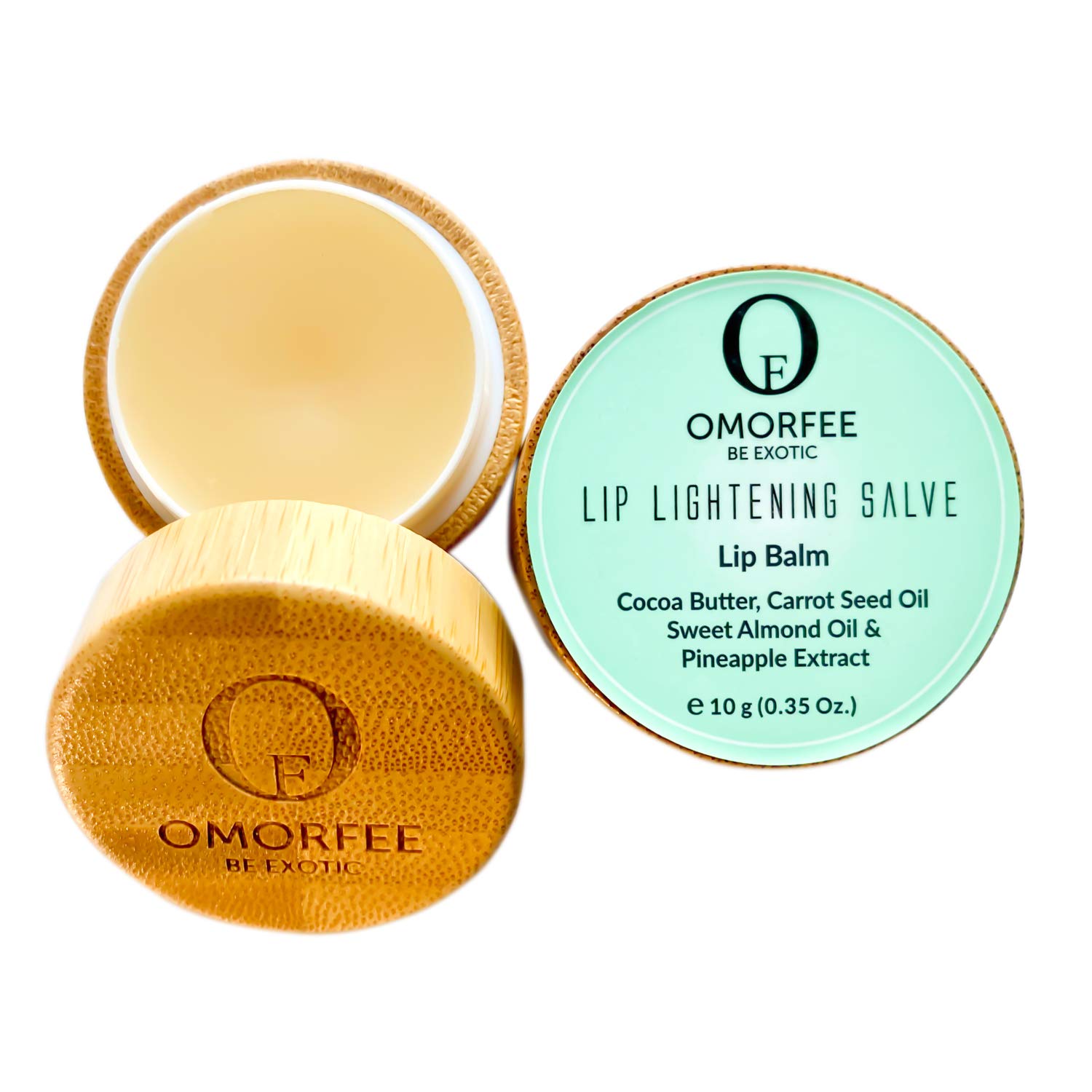Omorfee Lip Lightening Balm for dark lips, Lip repair, 100% Organic, Lip Balm for Dry/chapped lips, 10g