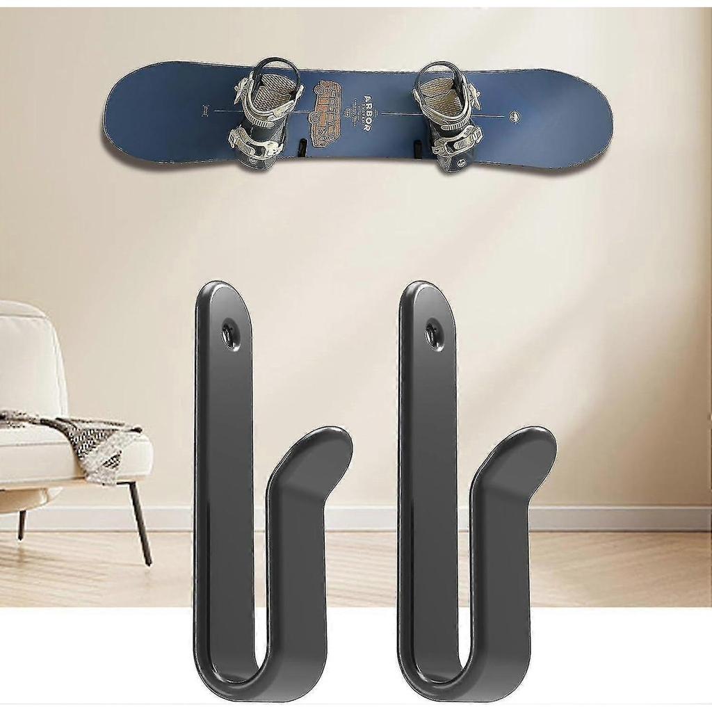 Horizontal Snowboard Wall Mount Clips, Snowboard Wall Rack Snowboard Mount Storage Snowboard Display Wall Mount Holder For Room - PR