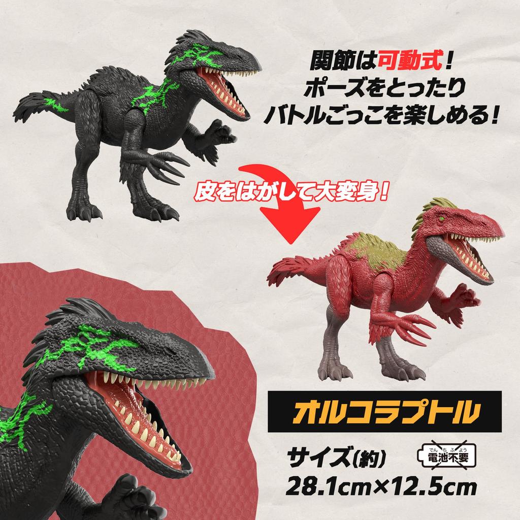 Mattel Jurassic World Tear-Off Dinosaur Excavation Surprise A Assortment Kids Figures Dinosaur Figures 2 Figures per Box Set Ages 6 and Up Multi JKN04