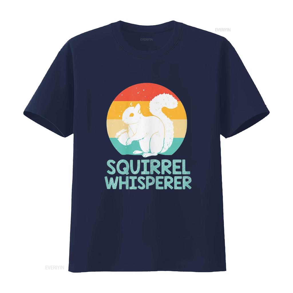 Funny Squirrel Whisperer Lover T Shirt vintage Washed Breathable streetwear homme Stylish Slightly Versatile