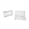 10PCS 5g Clear Rectangle Empty Makeup Palette Refillable, Multi-Use Container for Eyeshadow Blush Brow Soap Gel