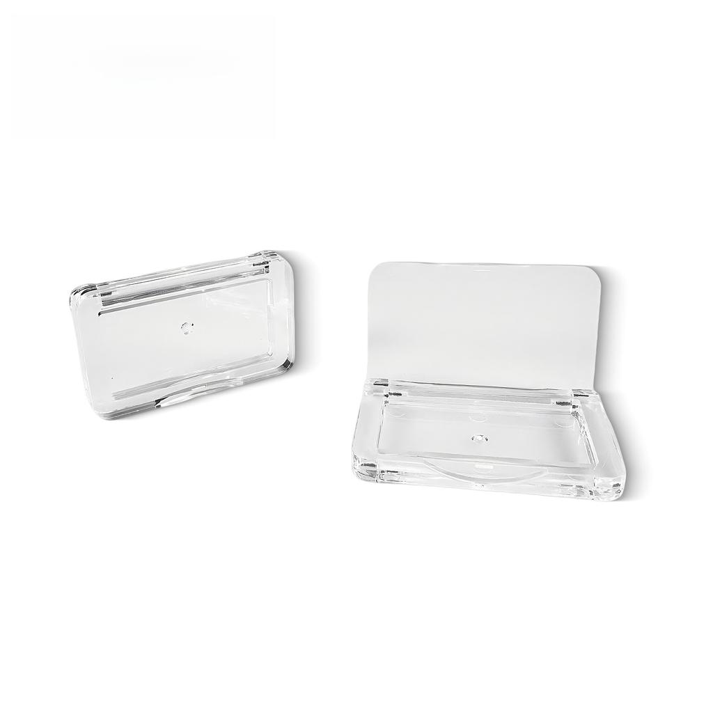10PCS 5g Clear Rectangle Empty Makeup Palette Refillable, Multi-Use Container for Eyeshadow Blush Brow Soap Gel