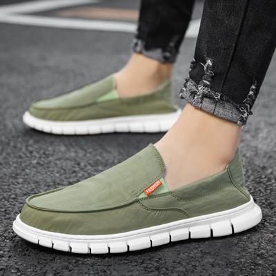 Summer Men's Canvas Casual Shoes Men's Slip-on Driving Loafers