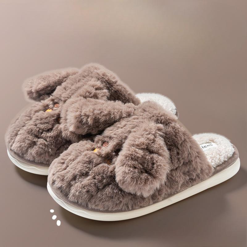 

Новые домашние шерстяные хлопковые туфли, противоскользящие и теплые хлопковые тапочки Fits 43-44