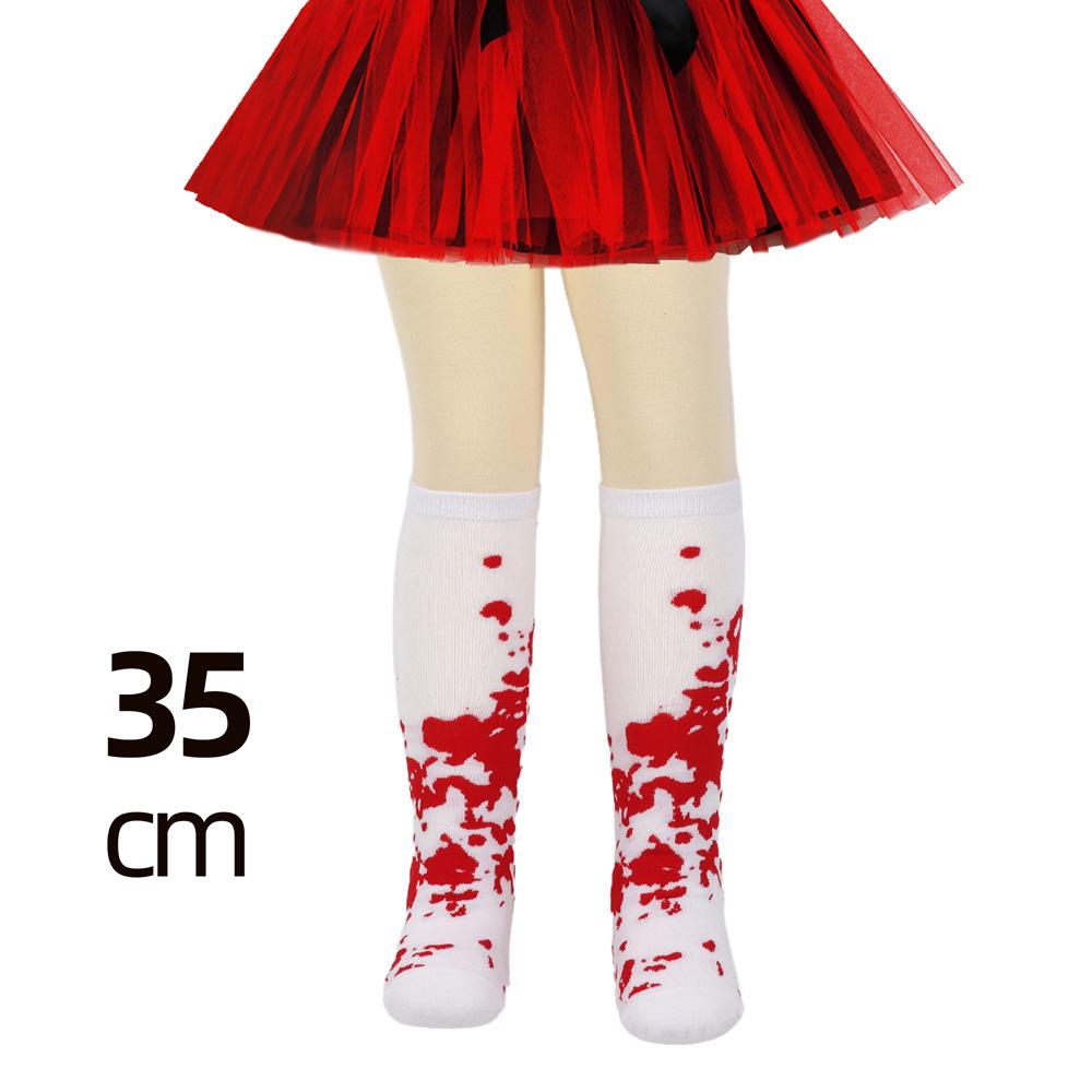 Blutige Spritzer Kniestrümpfe für Kinder Halloween Zombie Cosplay Blutdruck Kniestrümpfe Kinder Mädchen Party Kostüm Socken