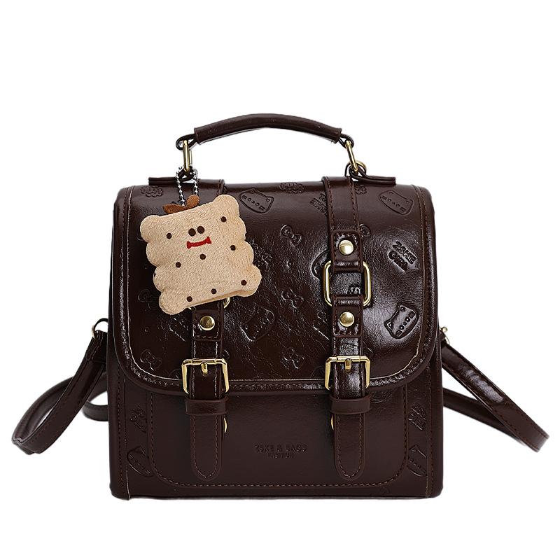 Backpack Women's Fashion Niche Design Portable Korean Version Casual School Bag Street Trend Student Lightweight Travel Backpack