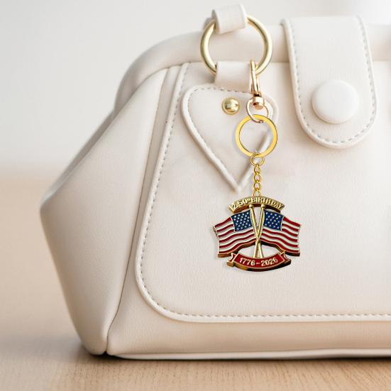 Świętuj 250 lat Amerykańskiej Dumy Brelok w kształcie sowy Flaga USA