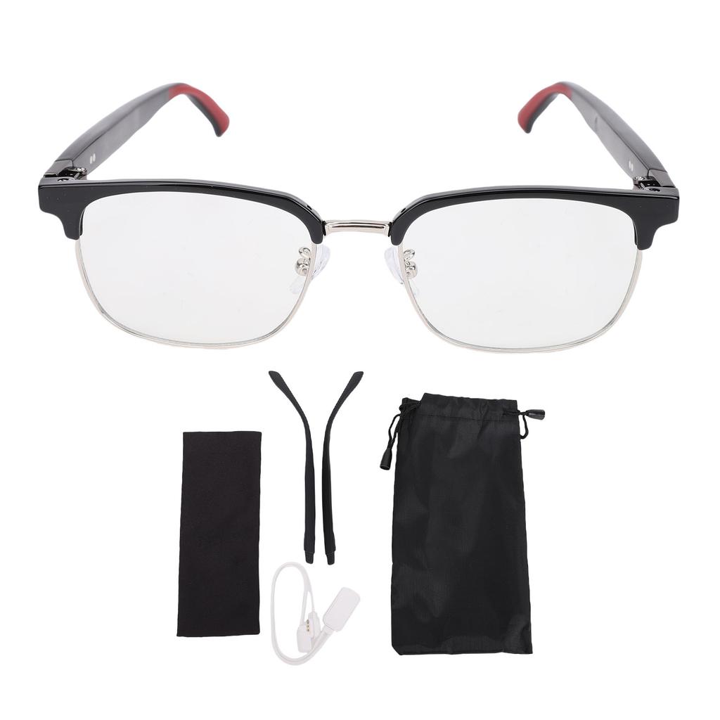 Smart Translation Glasses Bluetooth 5.4 Support Over 100 Languages Built in Mic and Speaker Anti Blue Light Smart