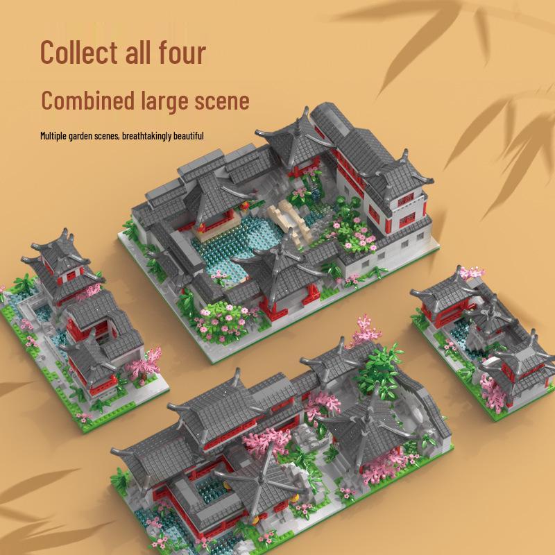 Ancient Style Architecture Building Blocks - Compatible with LEGO, Educational Assembly Gift for Kids
