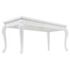 Eettafel 179x89x81 cm Hoogglans Wit