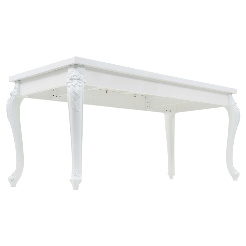 Eettafel 179x89x81 cm Hoogglans Wit