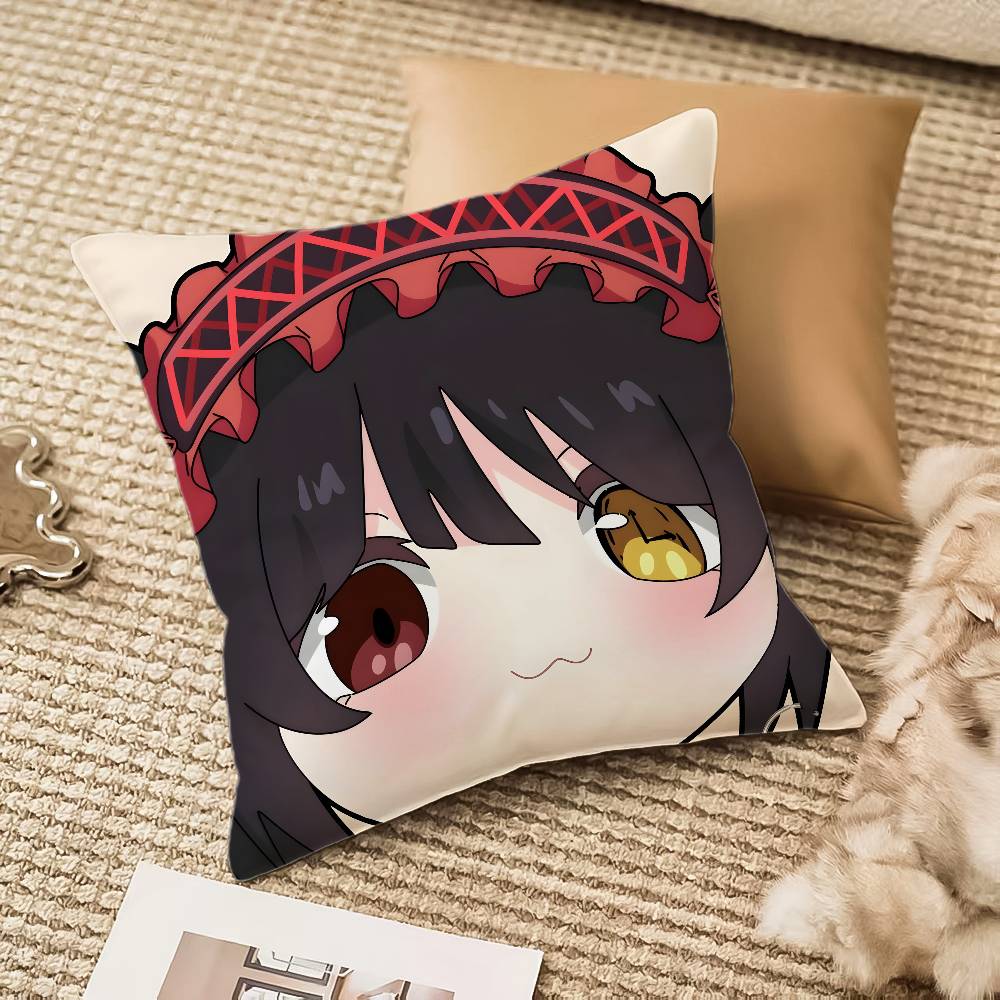 Токисаки Куруми Date A Live Наволочка Антипылевой клещ Невидимая молния Диван Кровать 12x12Inch
