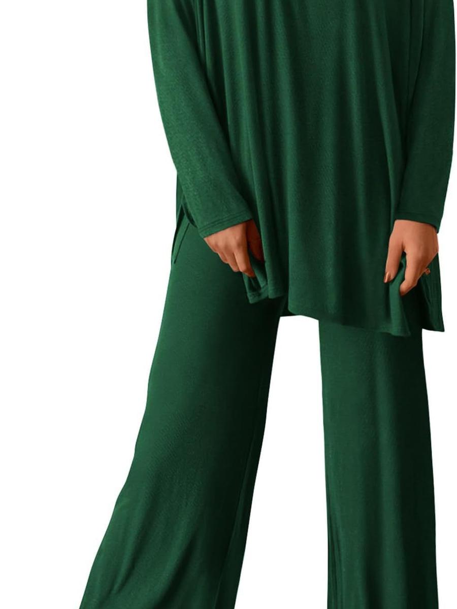

New Fresh Sweet Girlswear Knit Fashion Casual Solid Color Set Women XXL