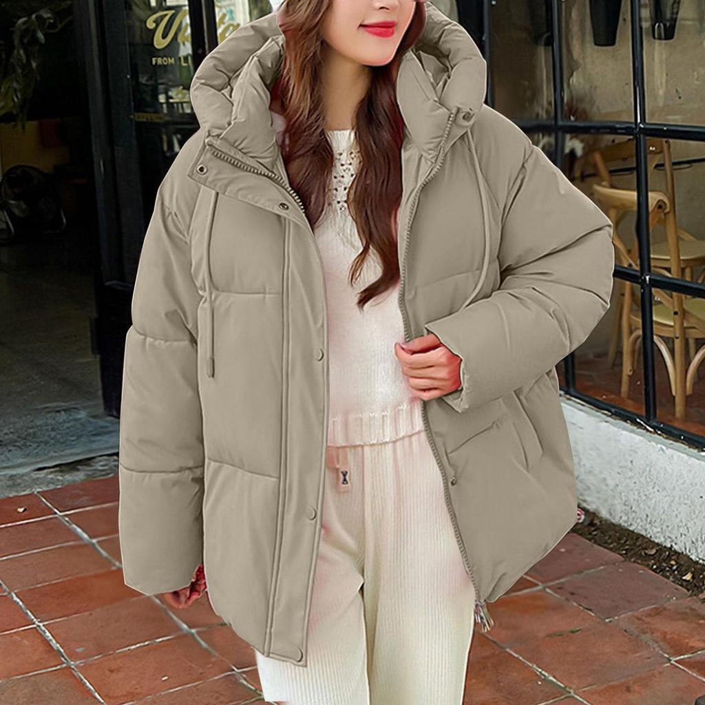 Women's Winter Warm Cotton Jacket Single Breasted Zipper Jacket