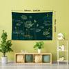 1pc Green for Lotus Tapestry Wall Hanging, Room Decoration, Bedroom Decor, Living Room Background, Natural Style Backdrop, Hanging Cloth Tapestry