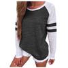 Women's /Winter Fashion Long Sleeve Splice Blouse Tops Clothes T Shirt