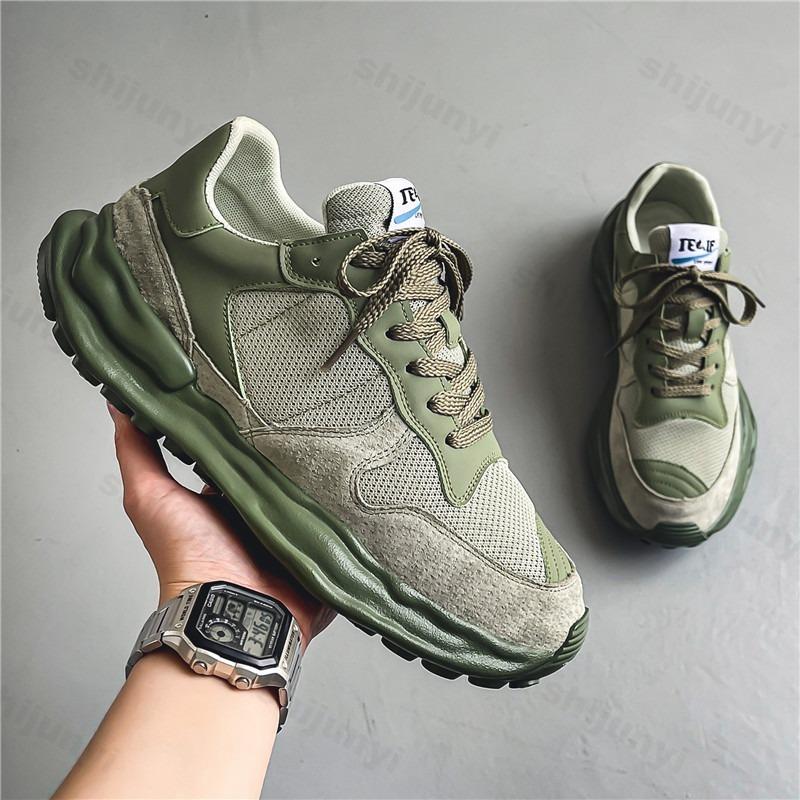 Men's Sneakers 2025 Breathable Mesh Platform Men Shoes Lace Up Mens Running Shoes Comfortable Male Vulcanized Shoes Zapatillas