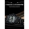 POEDAGAR Top Luxury Men Quartz Watch Waterproof Stainless Steel LED Man Watch Week Date Sports Military Electronic Watches